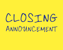 closing announcement